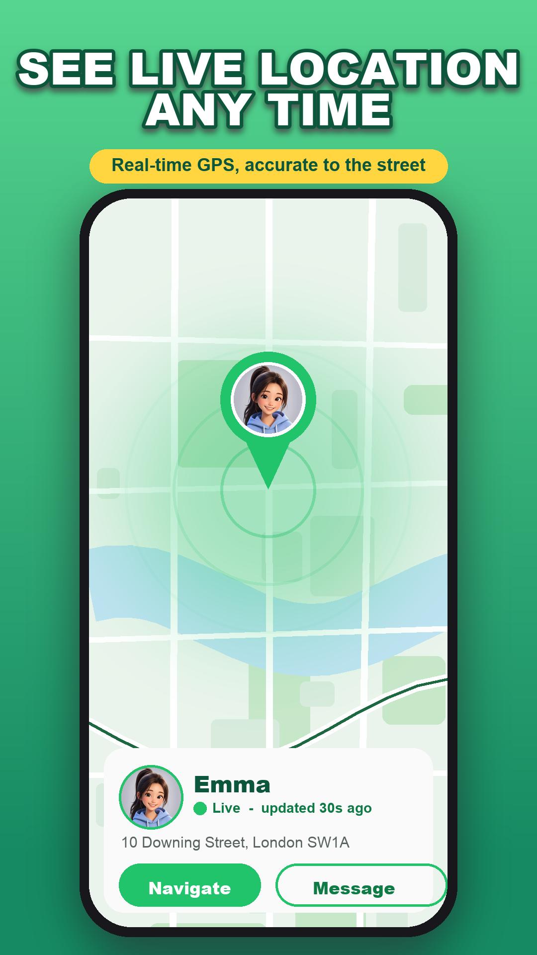 See live location any time